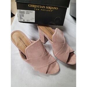 Christian Siriano for Payless Alyse Mules - Women's Shoes black sz 7 1/2; pink 8